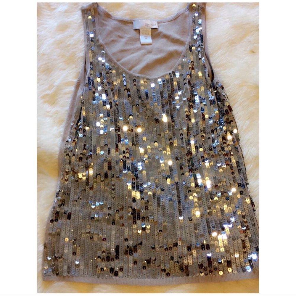 Sequin tank top